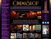 Tablet Screenshot of cinemashop.com